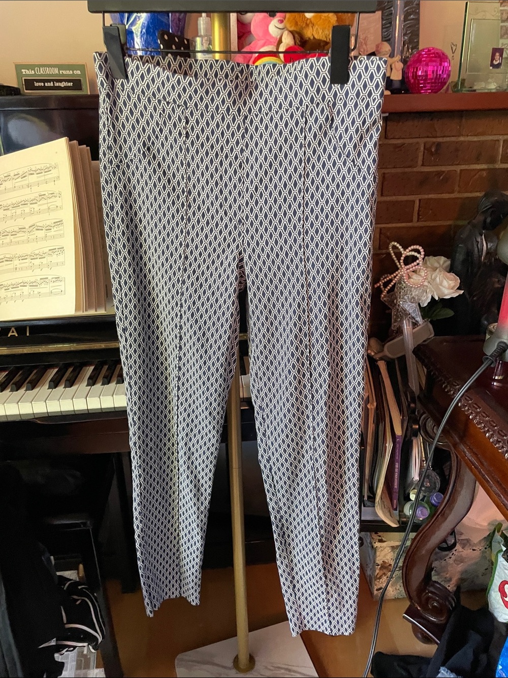 ☀️ SUMMER CLEARANCE 🛍️Joseph Ribkoff Geometric Straight-Leg Pants